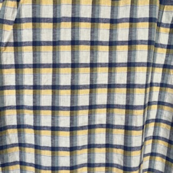 LUCKY BRAND LINEN SHORT SLEEVE PLAID SHIRT NWT SIZE LARGE - Picture 6 of 12